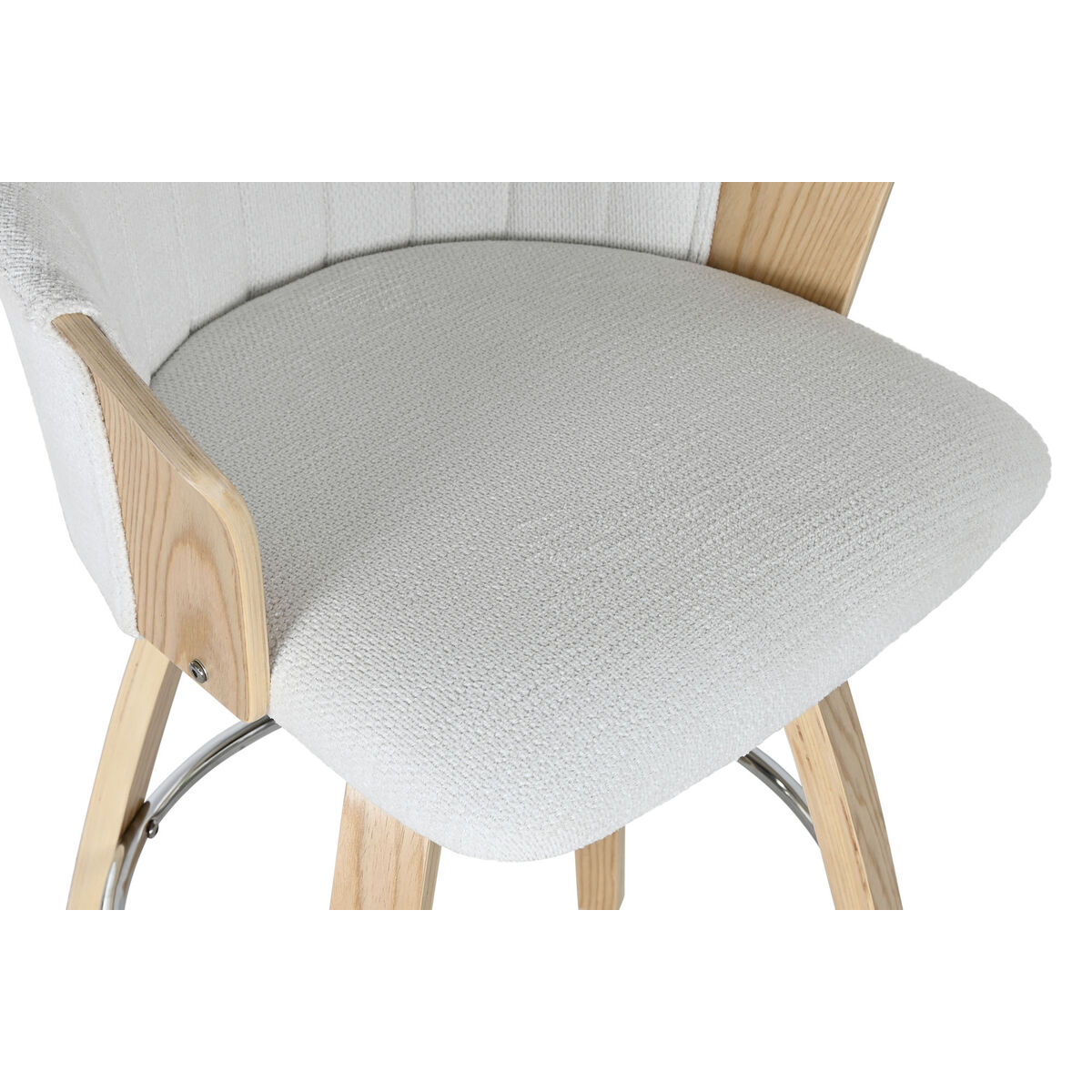 Hocker Home ESPRIT Weiß Holz 58 x 56 x 86 cm